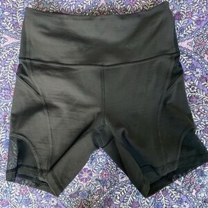 Lululemon wunder train mesh panel high-rise short 6 inches